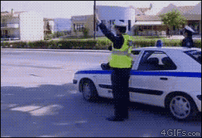 High five cop