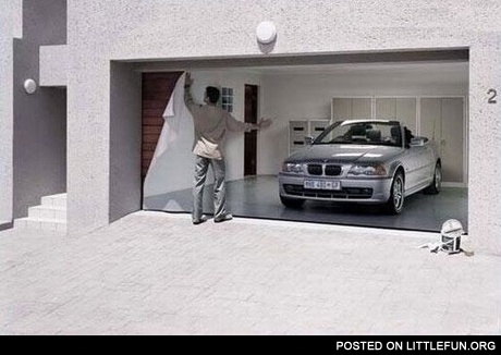 Garage door cover