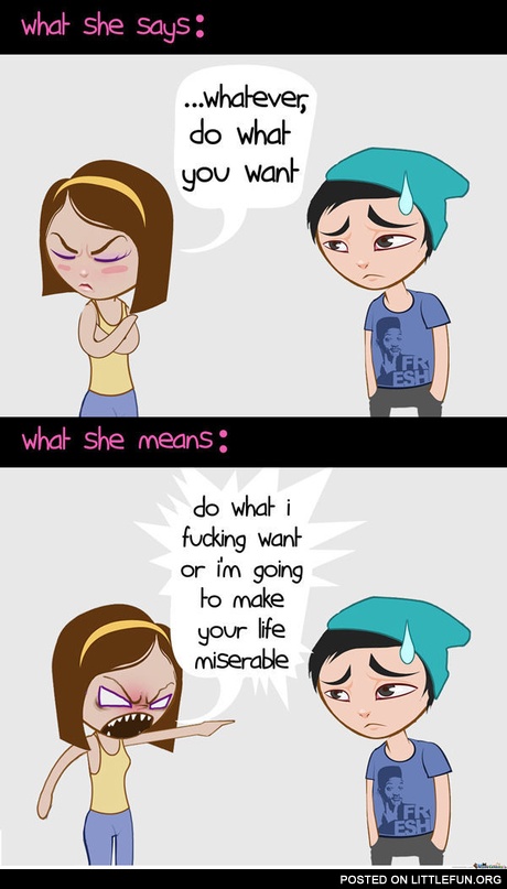 Whatever, do what you want