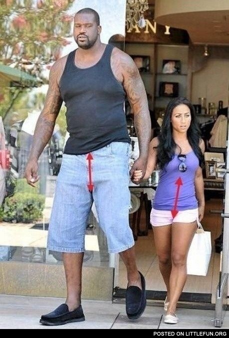 Shaquille O'Neal and his girlfriend, may God grant her good health