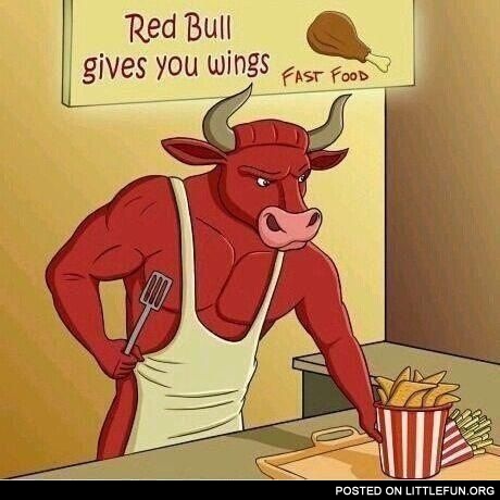 Red Bull gives you wings