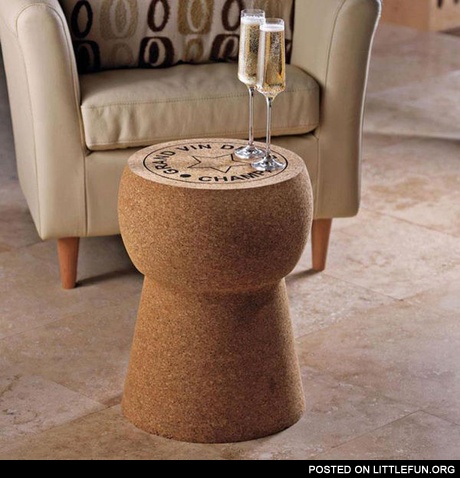 Giant Champagne Cork Stool/Table