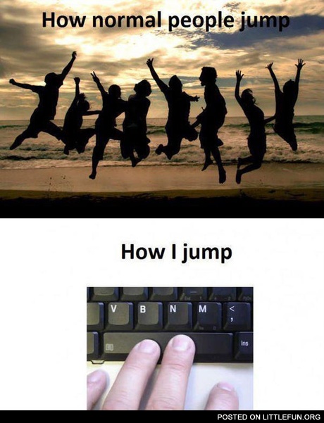 How normal people jump