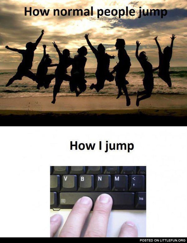 How normal people jump
