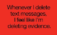Whenever I delete text messages