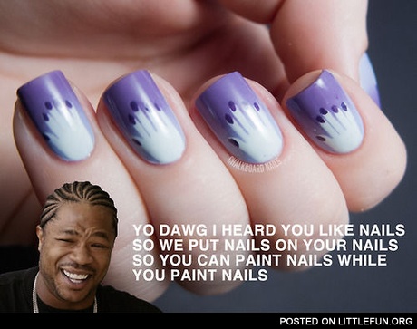 Nails on the nails