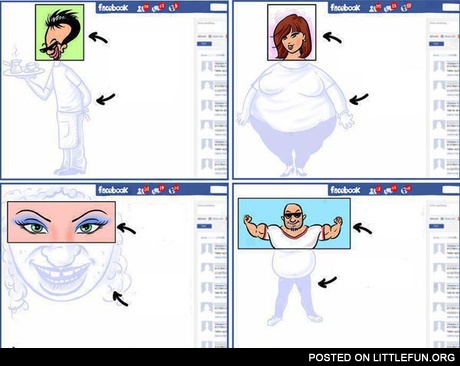 Behind the profile pics