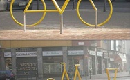 Bicycle optical illusion