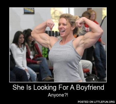 She is looking for a boyfriend, anyone?