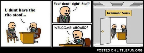 Grammar nazis