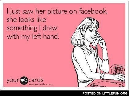 I just saw her picture