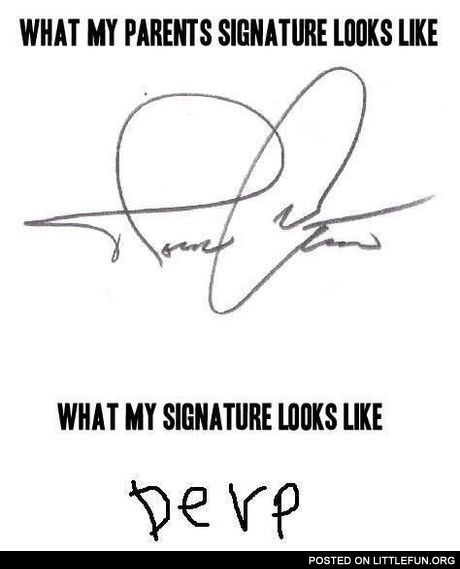 Signatures