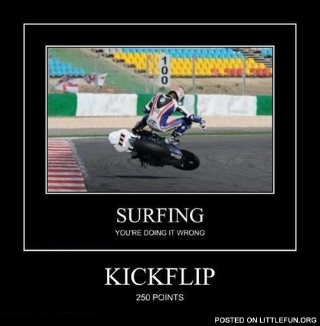 Surfing kickflip