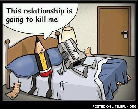 This relationship is going to kill me
