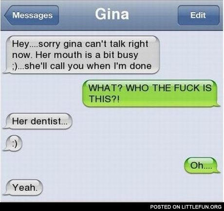 Her mouth is a bit busy