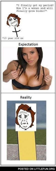 Boobs. Expectation vs. Reality.