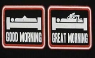 Good morning vs. Great morning