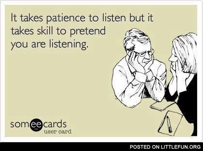 It takes patience