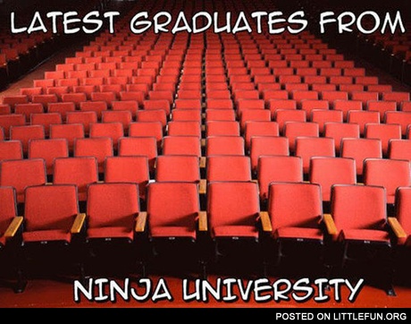Latest graduates from ninja university