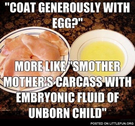 Coat generously with egg