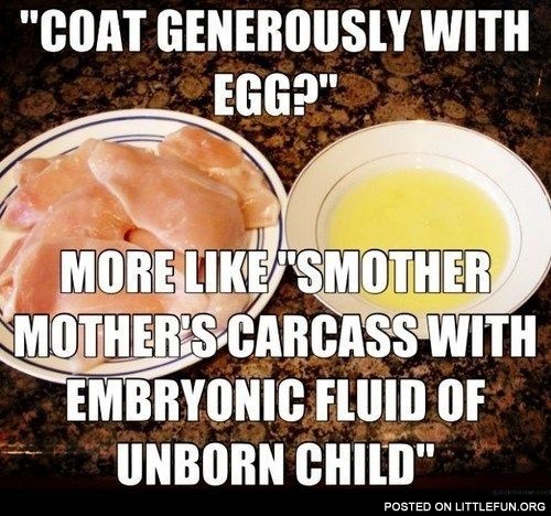 Coat generously with egg