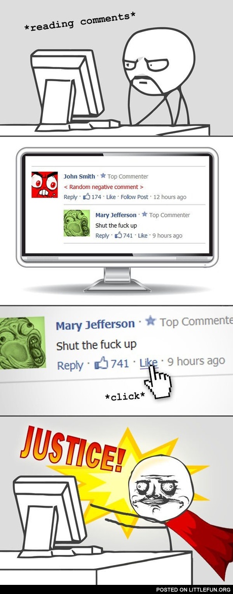 Random negative comment