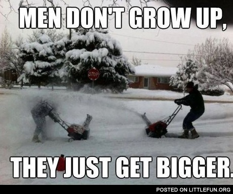 Men don't grow up