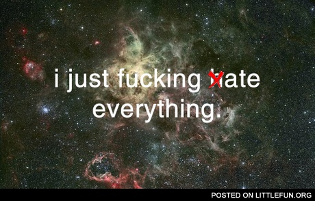 I just ate everything