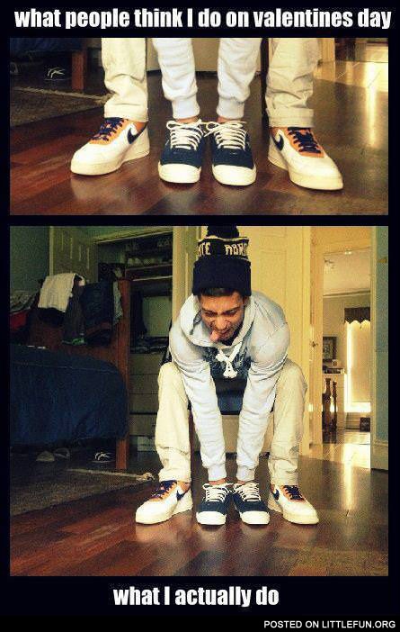 What people think I do on Valentine's Day