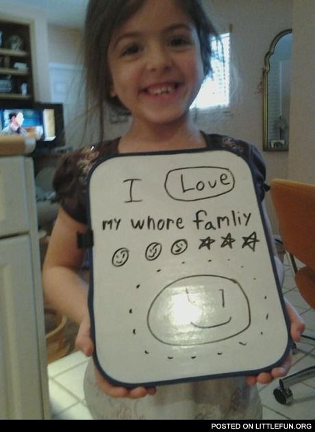 I love my whole family