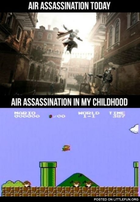 Air assassination today and in my childhood