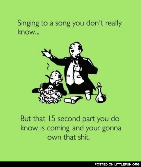 Singing to a Song
