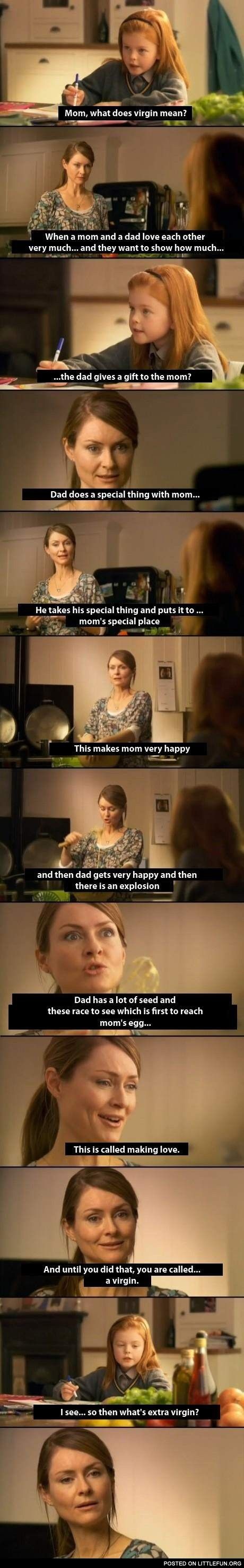 Mom, What Does Virgin Mean?