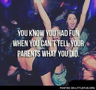 Can’t tell parents