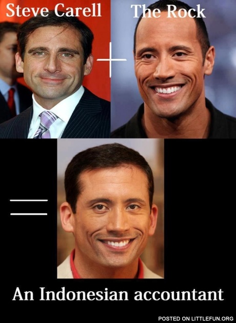 Steve Carell + The Rock?