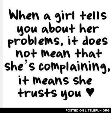 When A Girl Trusts You