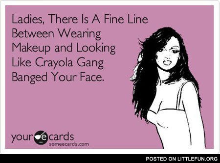Ladies and makeup