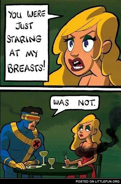 You were just staring