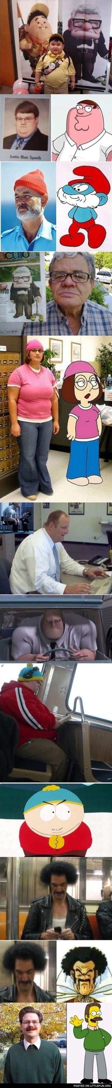 Cartoon Dopplegangers!