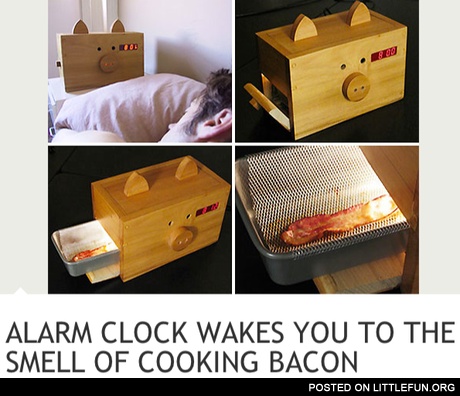 Tasty alarm clock