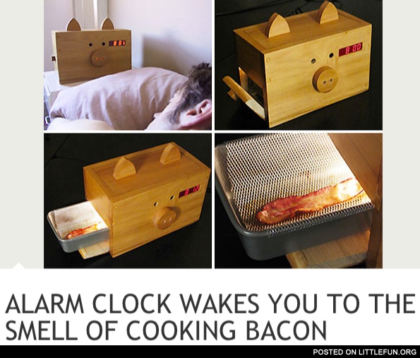 Tasty alarm clock