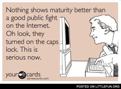 Public fight on the internet