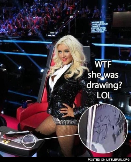 WTF she was drawing?