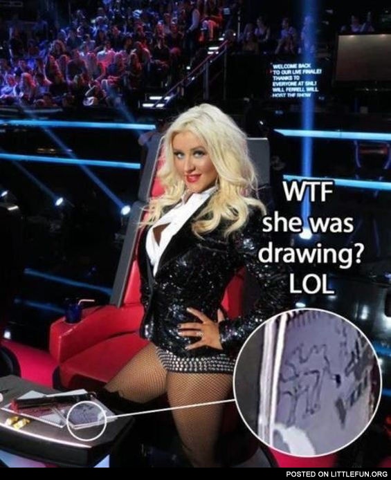 WTF she was drawing?