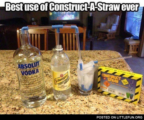 Best use of Construct-A-Straw ever