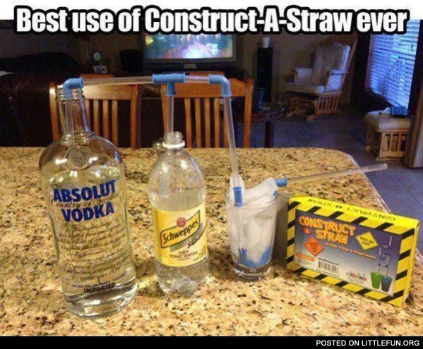Best use of Construct-A-Straw ever