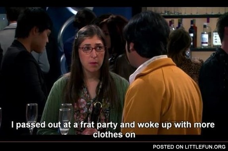 I passed out at a frat party