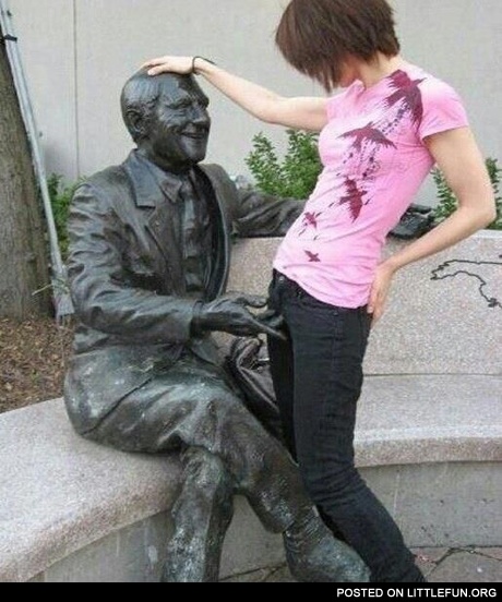 Nasty statue