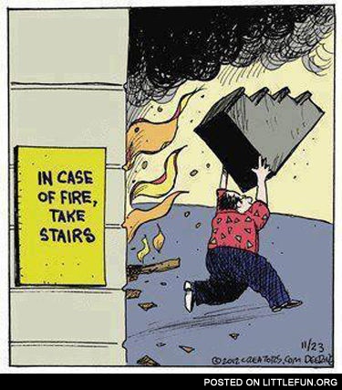 In case of fire