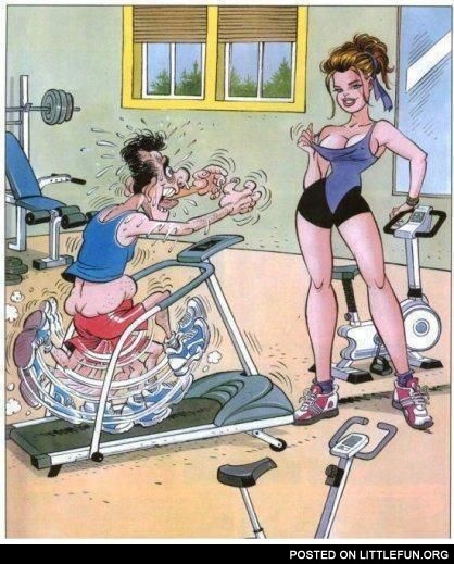 At the gym